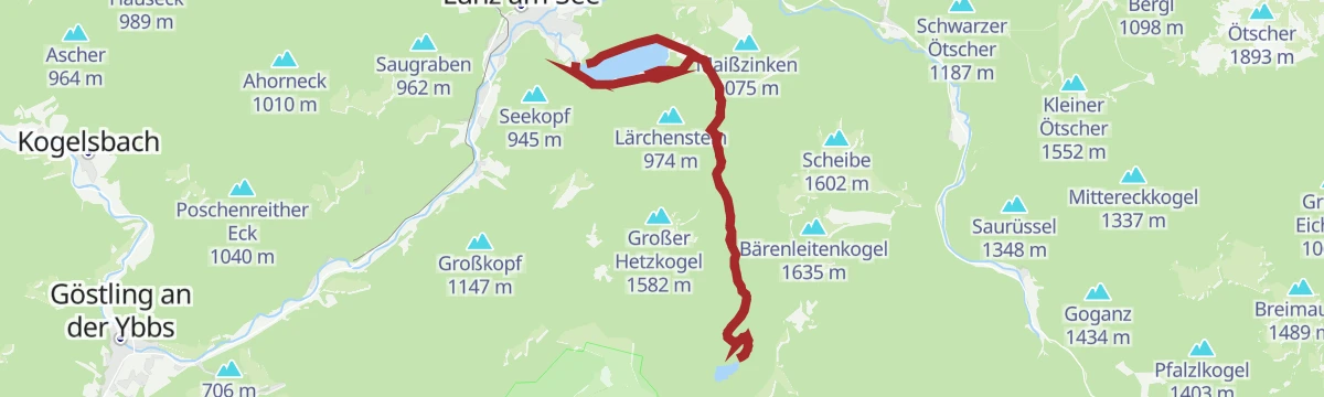 Route map: Drei-Seen-Tour Lunz